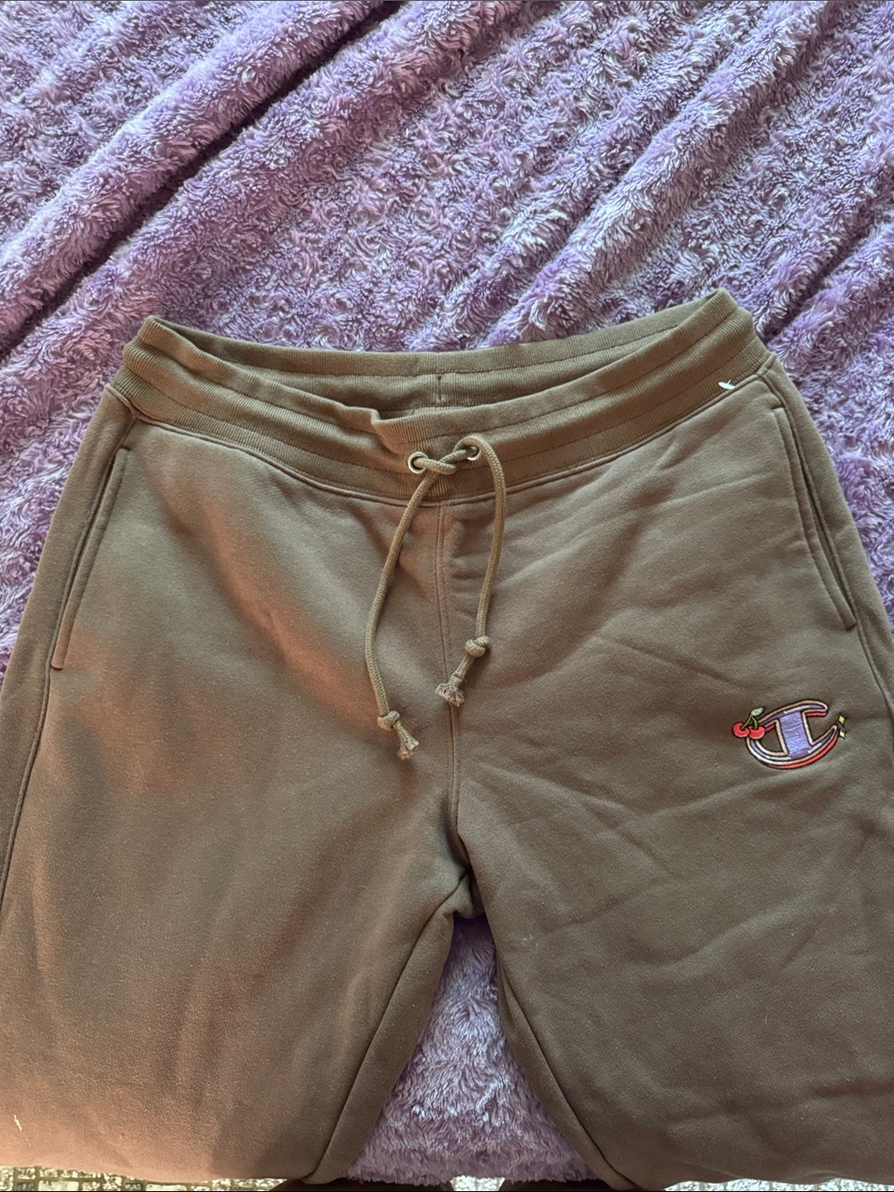 Brown drawstring Champion womens Sweatpants